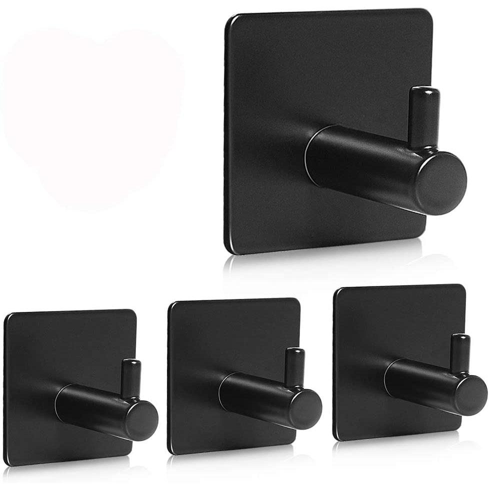 Kalsten | 4-Pack: Heavy Duty Durable 304 Stainless Steel Wall Hooks