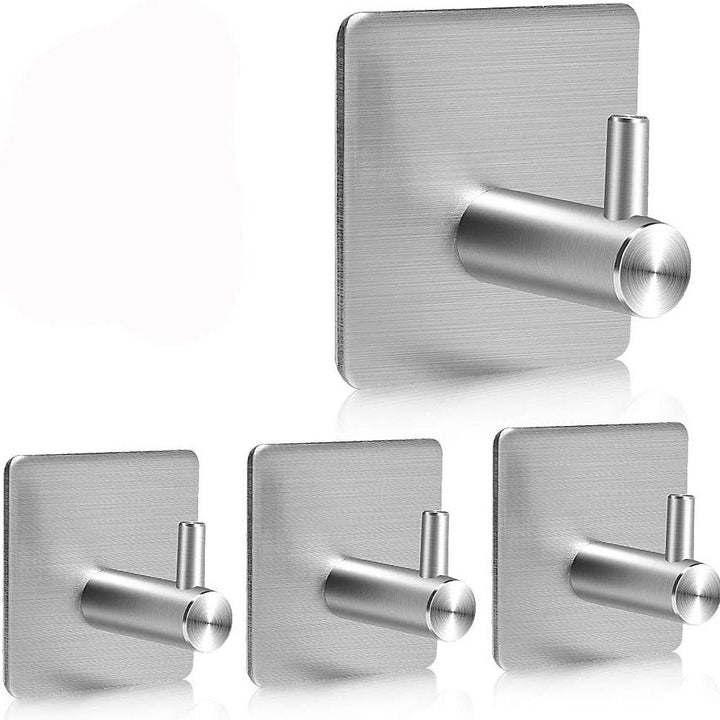 Kalsten | 4-Pack: Heavy Duty Durable 304 Stainless Steel Wall Hooks