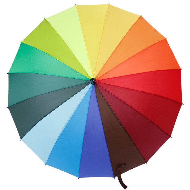 Women's automatic and windproof umbrella with ergonomic handle Kalsten