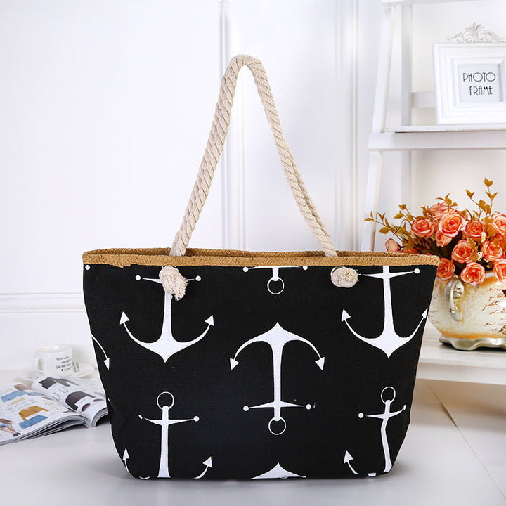 Beach bag with maritime anchor design Kalsten