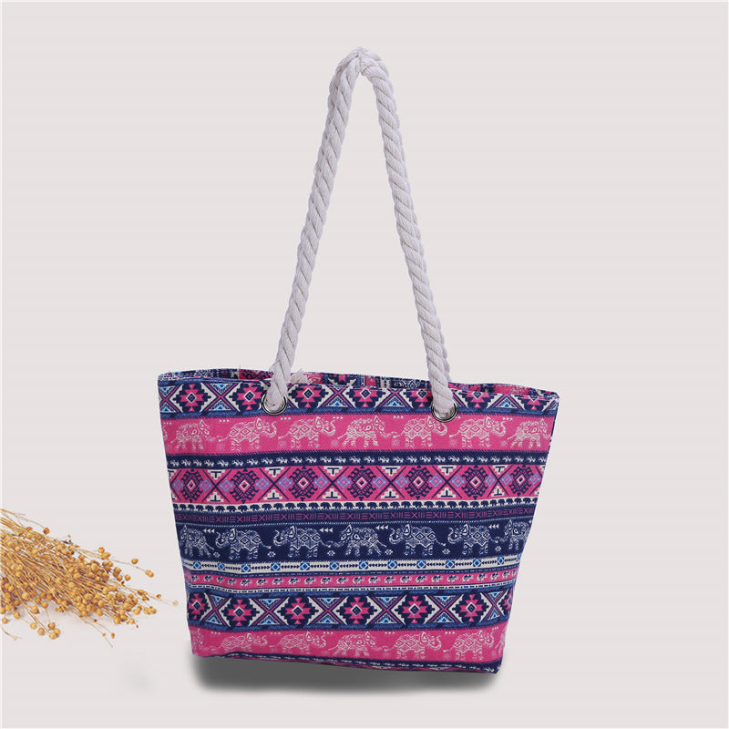 Fashionable beach bag made of sturdy cotton fabric Kalsten