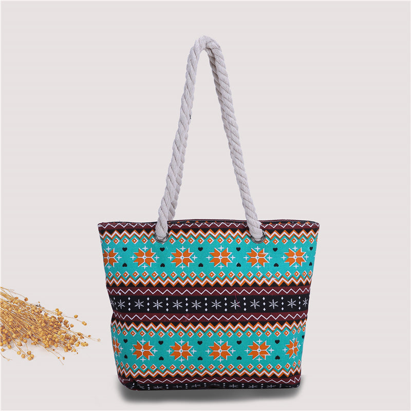Fashionable beach bag made of sturdy cotton fabric Kalsten