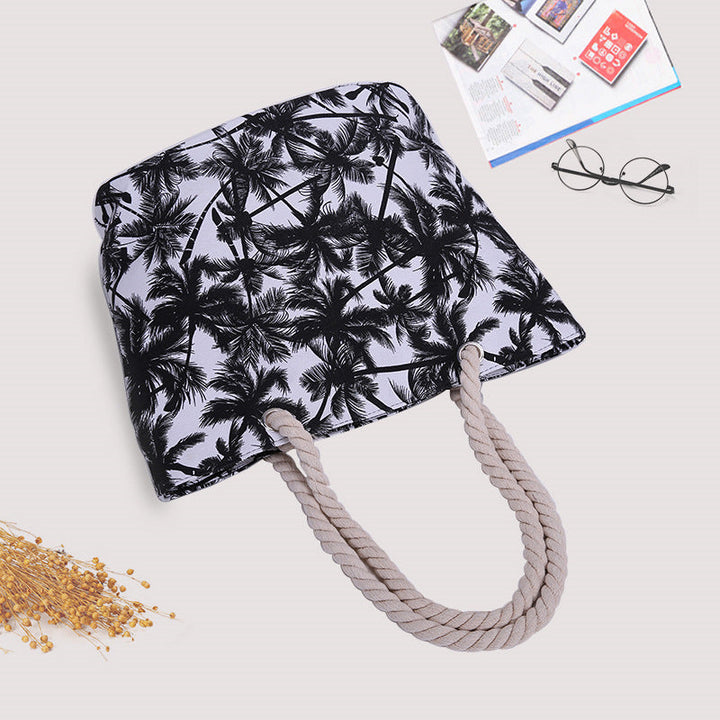 Spacious bag with maritime pattern Kalsten