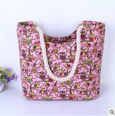 Beach bag with owl pattern Kalsten
