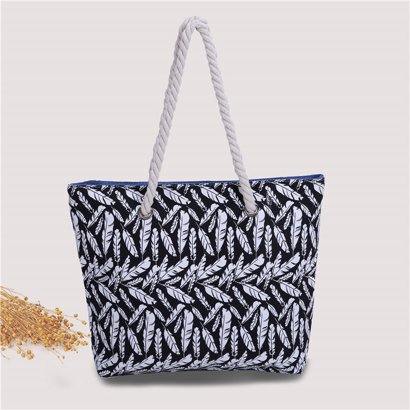 Large beach bag with ethnic pattern Kalsten