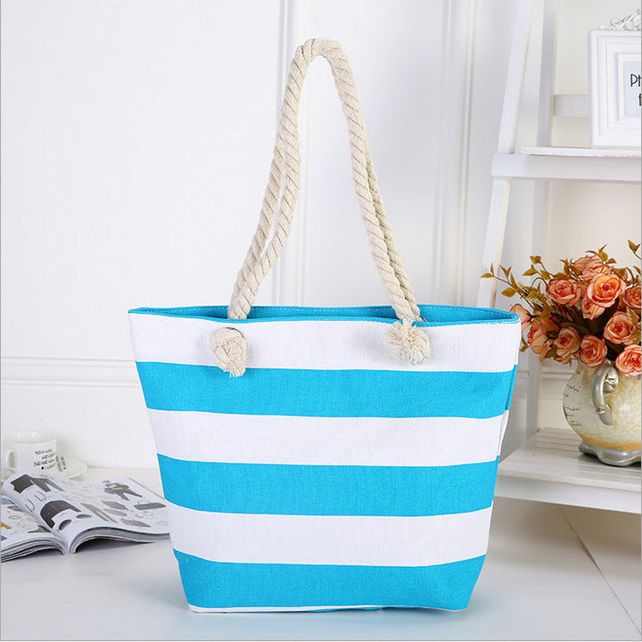Beach bag made of high-quality canvas with robust rope handles Kalsten