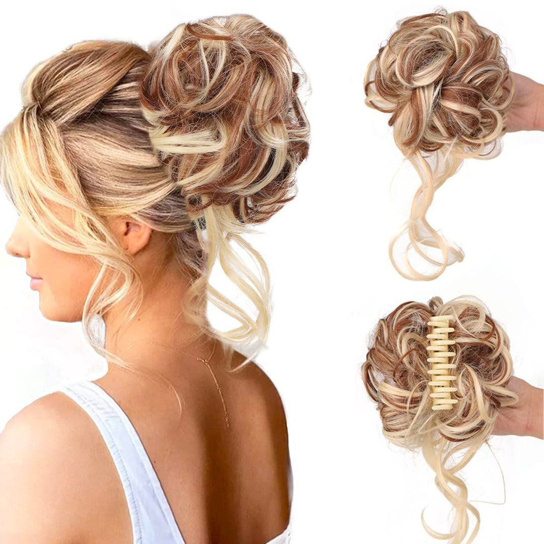 Curly Bun Hair Claw Clips Kalsten