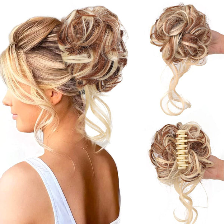 Curly Bun Hair Claw Clips Kalsten