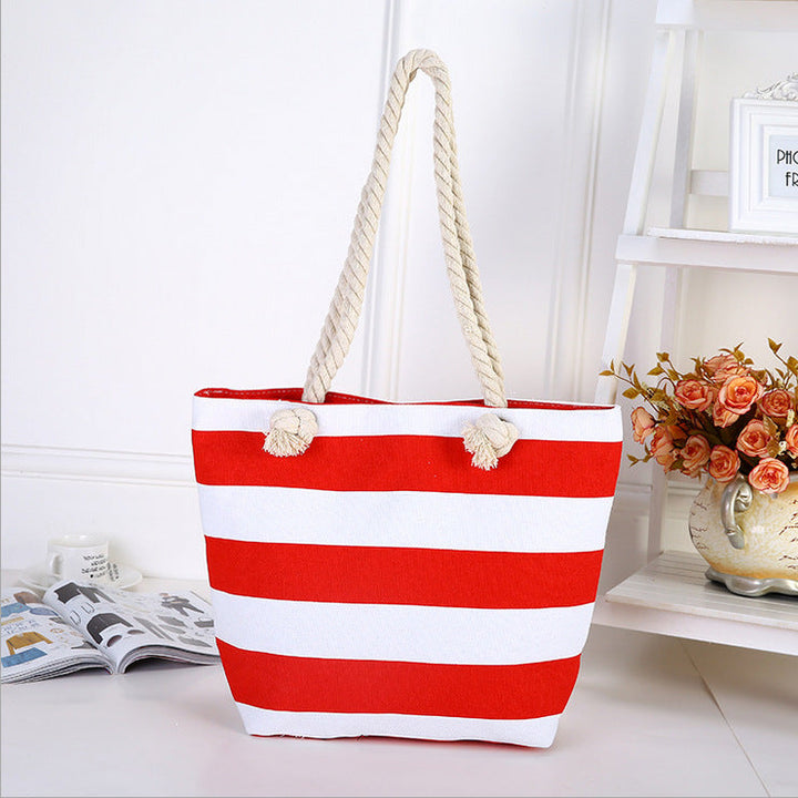 Beach bag made of high-quality canvas with robust rope handles Kalsten