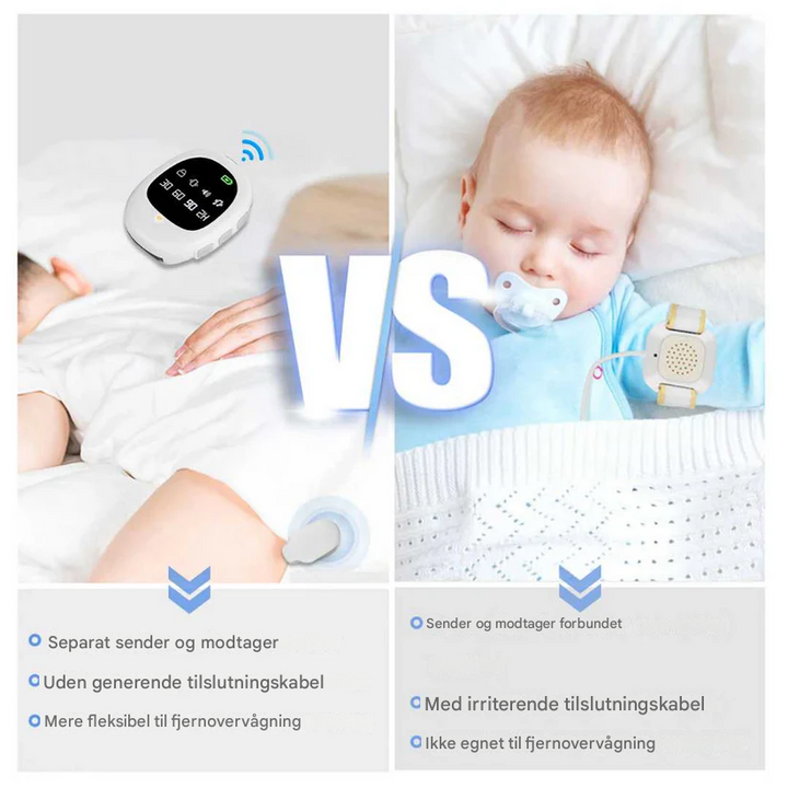 Kalsten | Wireless Bedwetting Alarm with Vibration Signal & Timer Function - USB Rechargeable