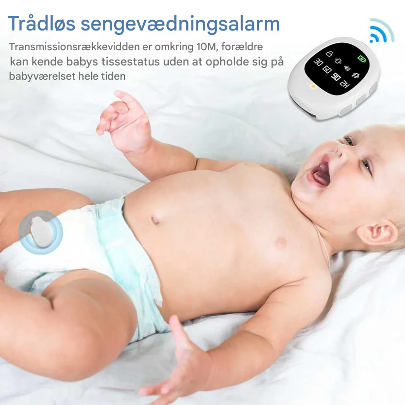 Kalsten | Wireless Bedwetting Alarm with Vibration Signal & Timer Function - USB Rechargeable