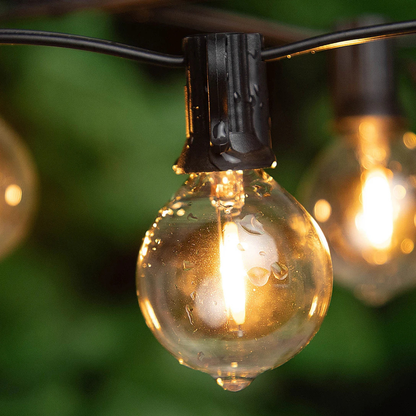 Solar LED Globe Patio String Lights