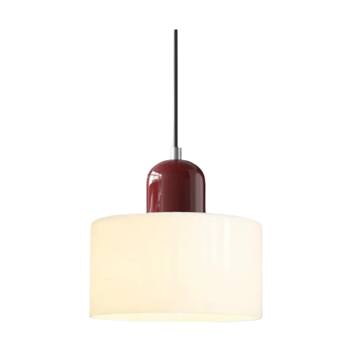 Glass pendant light – Elegant cylindrical pendant light for cozy living spaces | Kalsten