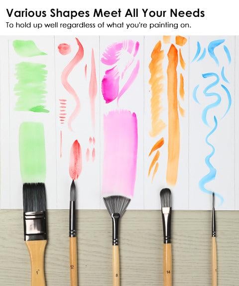 Brush set 24-piece with roll-up case and palette knife | Kalsten