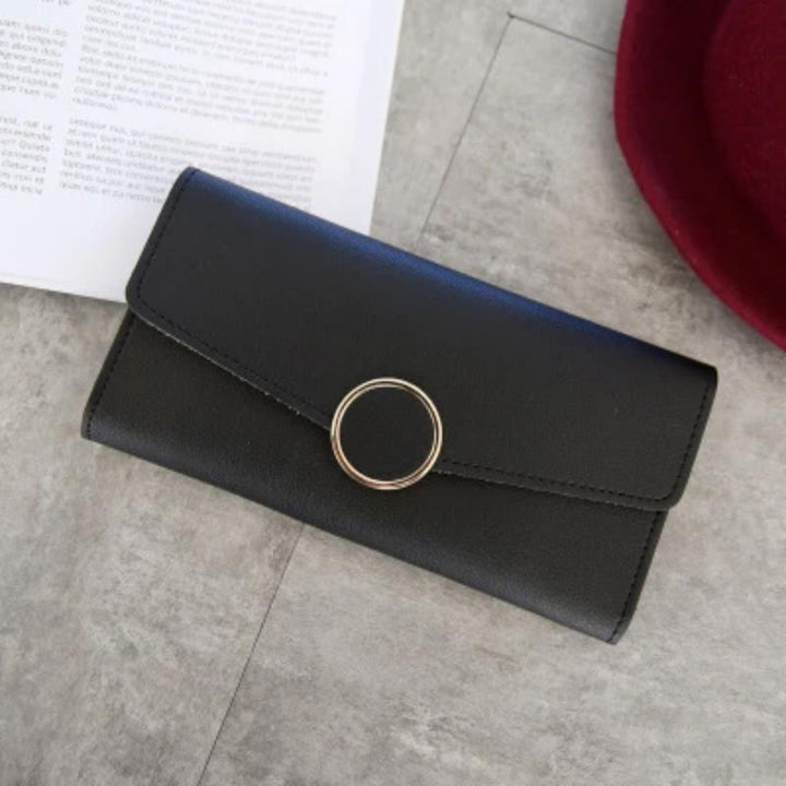 Long Wallet in PU Leather with Snap Closure | Kalsten
