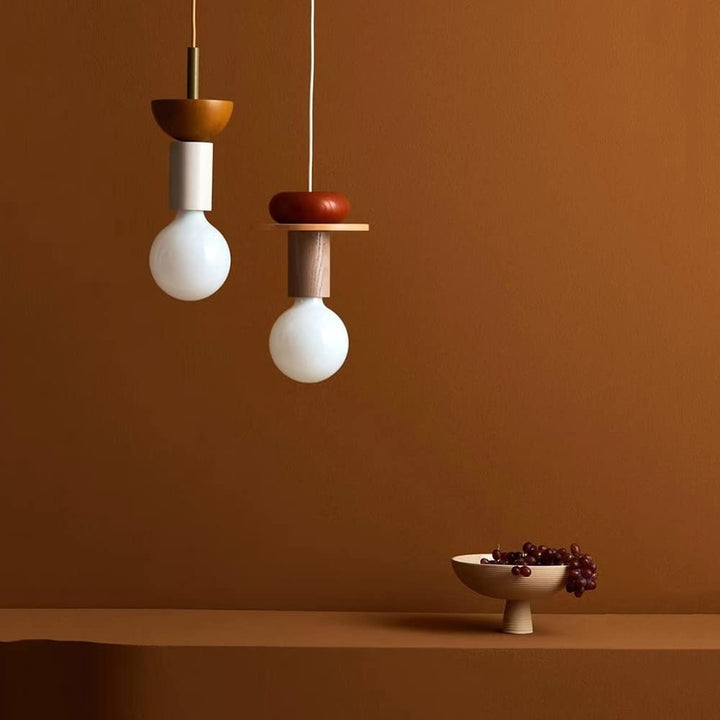 Design Colored Wood Blocks Pendant Light | Kalsten