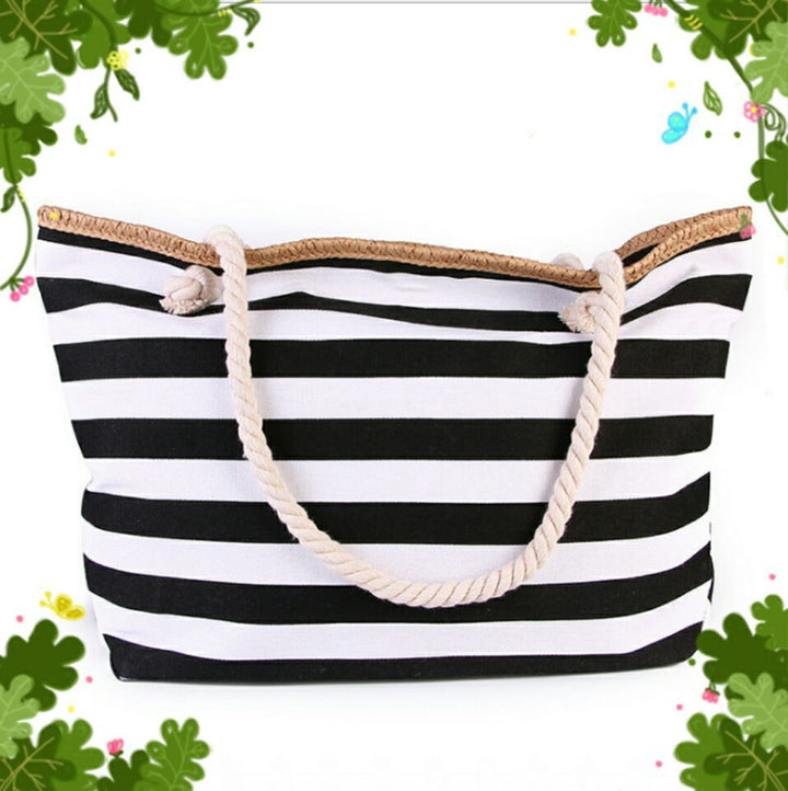 Beach bag made of high-quality canvas with sturdy rope handles Kalsten