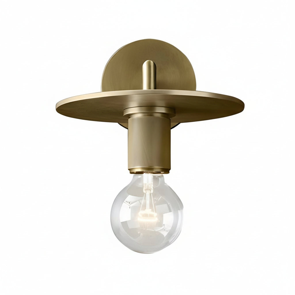 LED Wall Sconce Light – Modern Postmodern Gold Glass Minimalist (25x12cm / 9.8x4.7in) | Kalsten