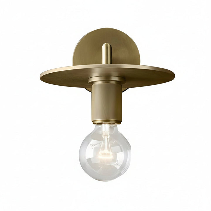LED Wall Sconce Light – Modern Postmodern Gold Glass Minimalist (25x12cm / 9.8x4.7in) | Kalsten