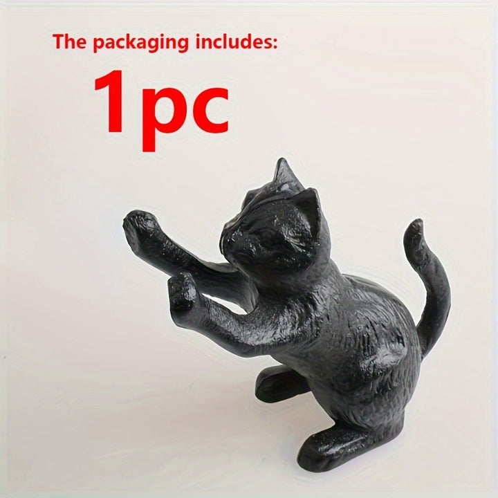 VintageCat - Rustic Cast Iron Bookends for Stylish Interiors Kalsten