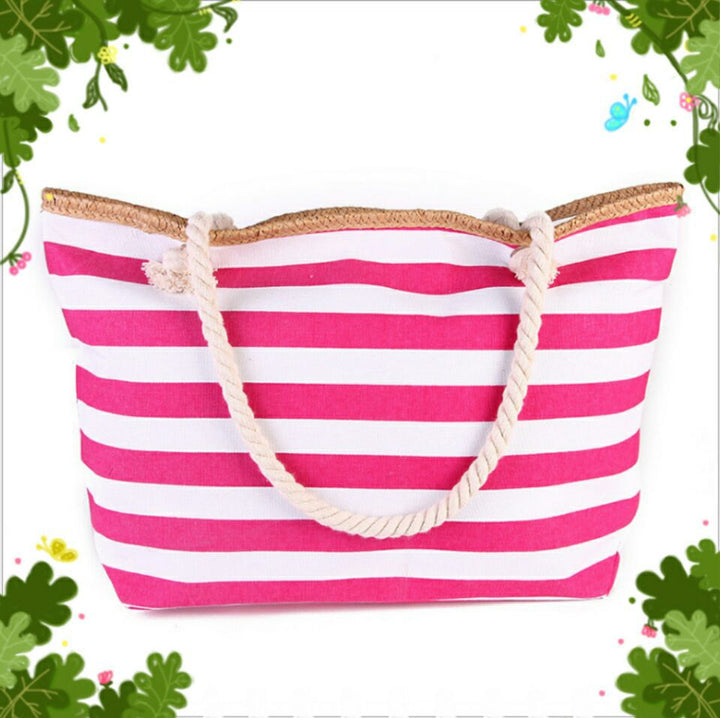 Beach bag made of high-quality canvas with sturdy rope handles Kalsten