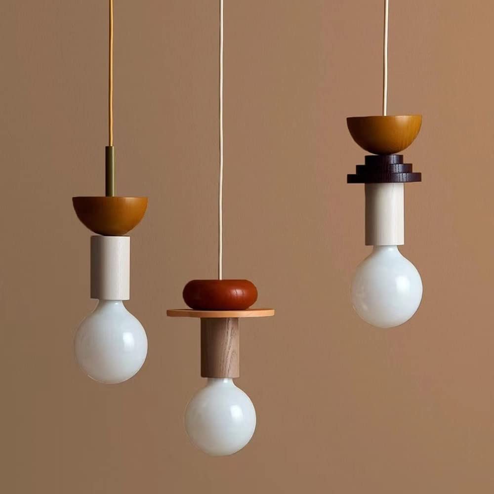 Design Colored Wood Blocks Pendant Light | Kalsten