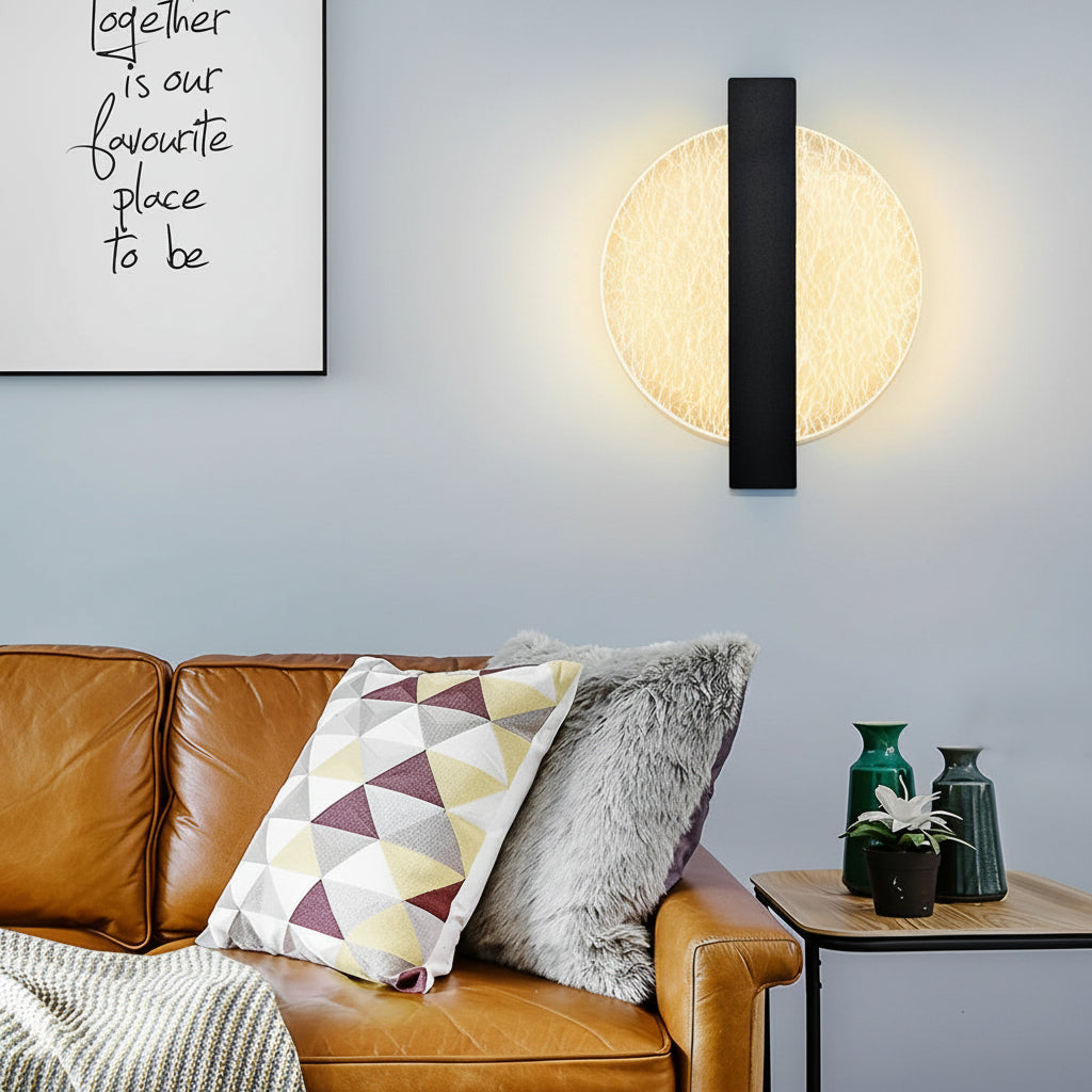 LED Wall Sconce Light – Modern Nordic Geometric Acrylic Bedside (25x20cm / 9.8x7.9in) | Kalsten