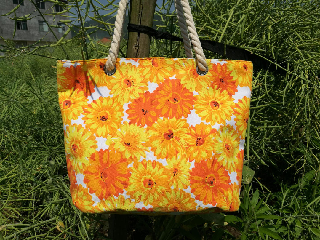 Flower Pattern Beach Bag Kalsten