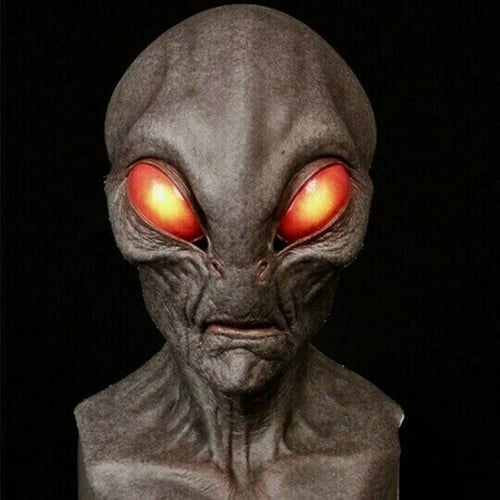 Realistic Alien Mask – Latex and Silicone Halloween Mask for Cosplay and and Parties | Karnz