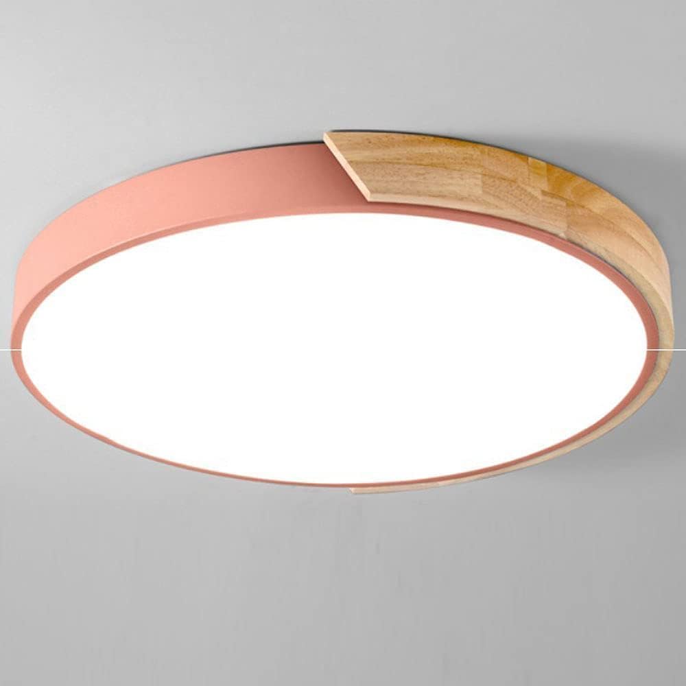LED Ceiling Lamp with Wooden Frame Kalsten