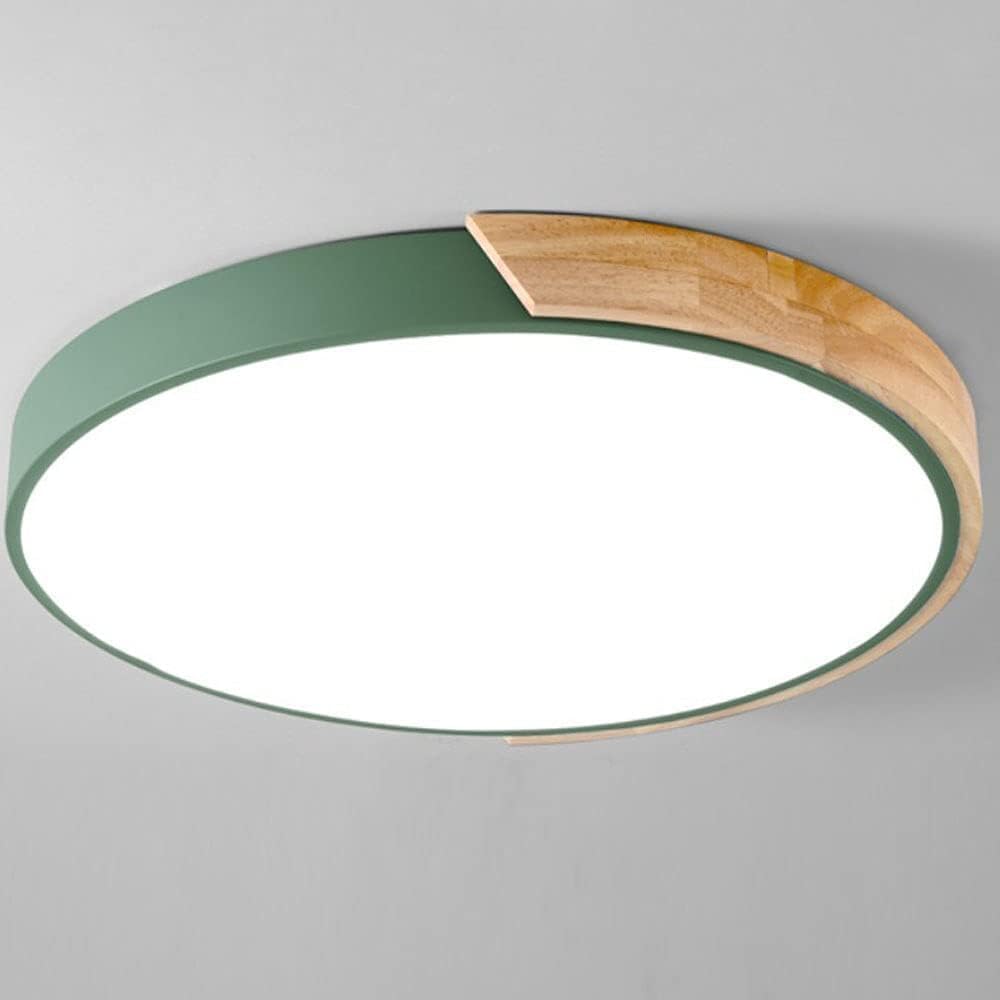 LED Ceiling Lamp with Wooden Frame Kalsten