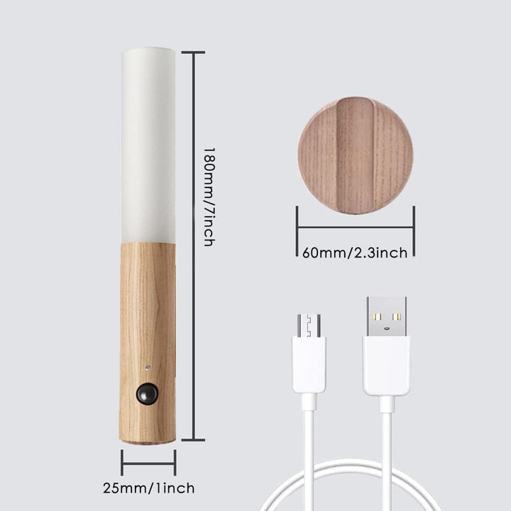Wood LED Motion Sensor Wall Lamp Kalsten