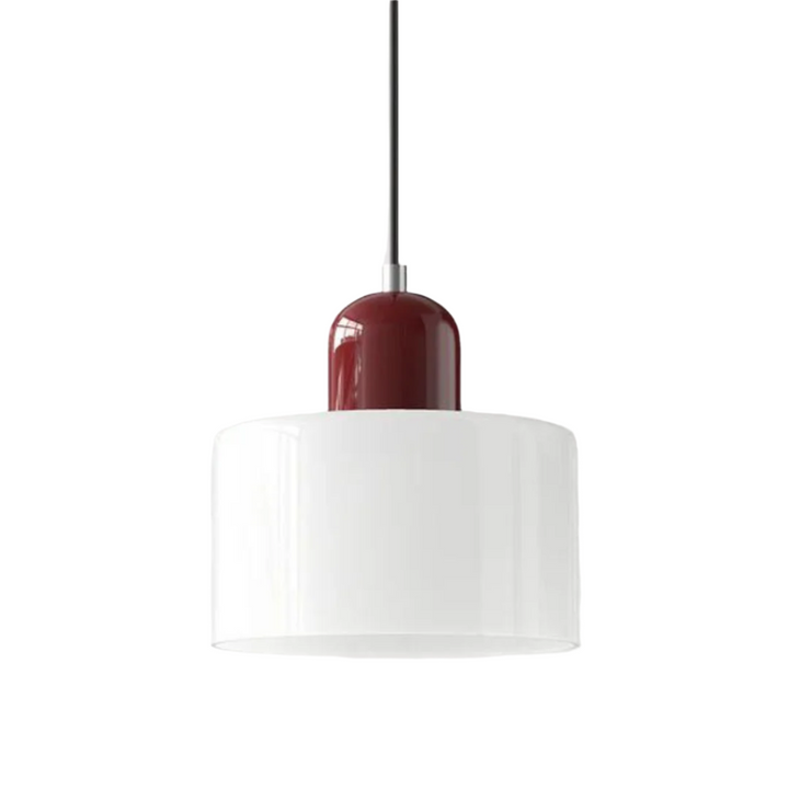 Glass pendant light – Elegant cylindrical pendant light for cozy living spaces | Kalsten