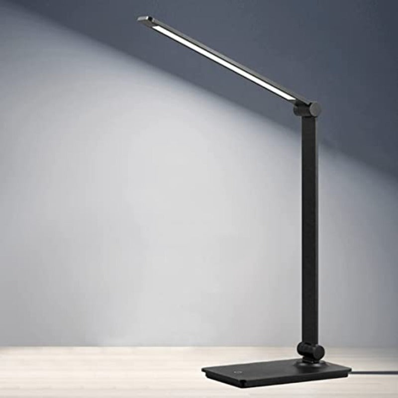 Kalsten | LED desk lamp, touch control desk lamp with 3 brightness levels, dimmable office lamp with adjustable arm, foldable table lamp for desk bedroom nightstand office