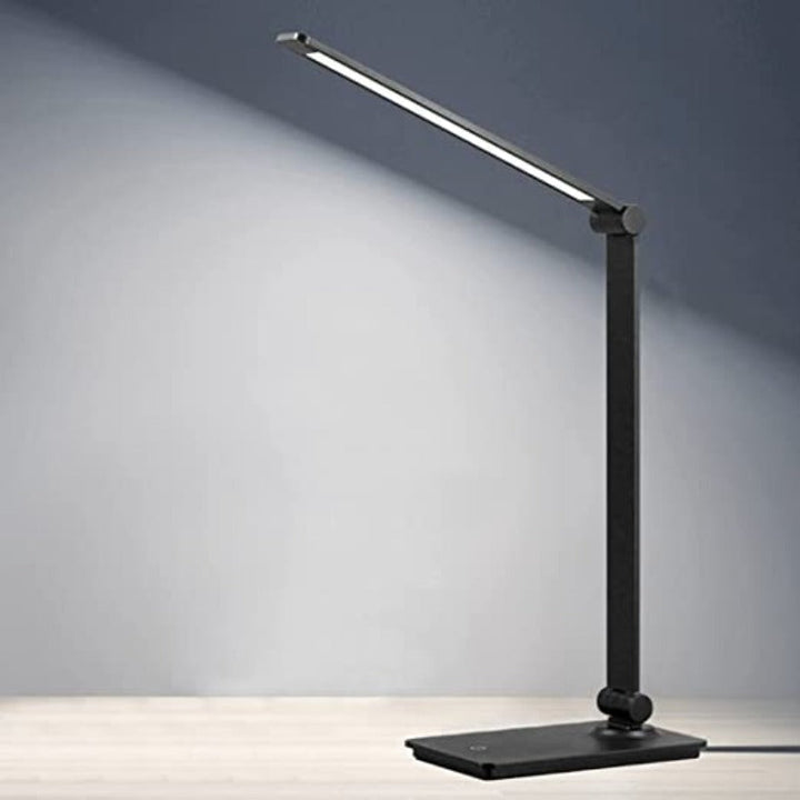 Kalsten | LED desk lamp, touch control desk lamp with 3 brightness levels, dimmable office lamp with adjustable arm, foldable table lamp for desk bedroom nightstand office