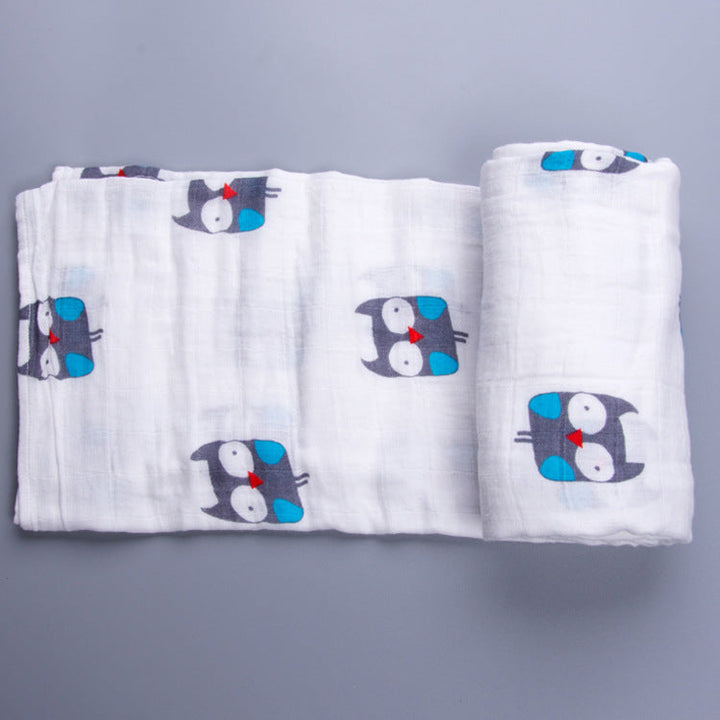 Cute Patterned Muslin Swaddle Blanket kalsten