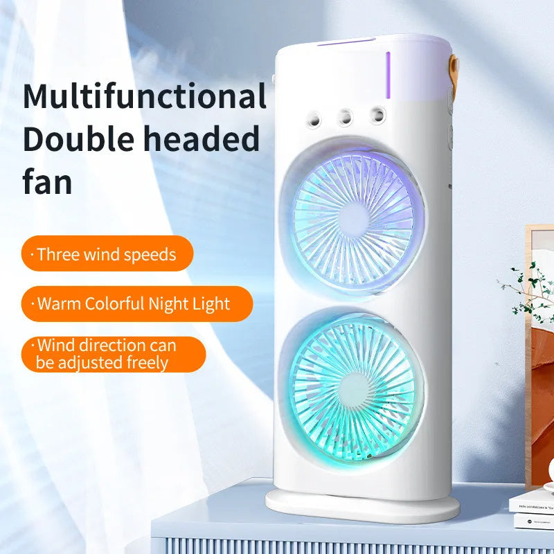 Double-Ended Spray Fan: Portable Air Cooler | Kalsten