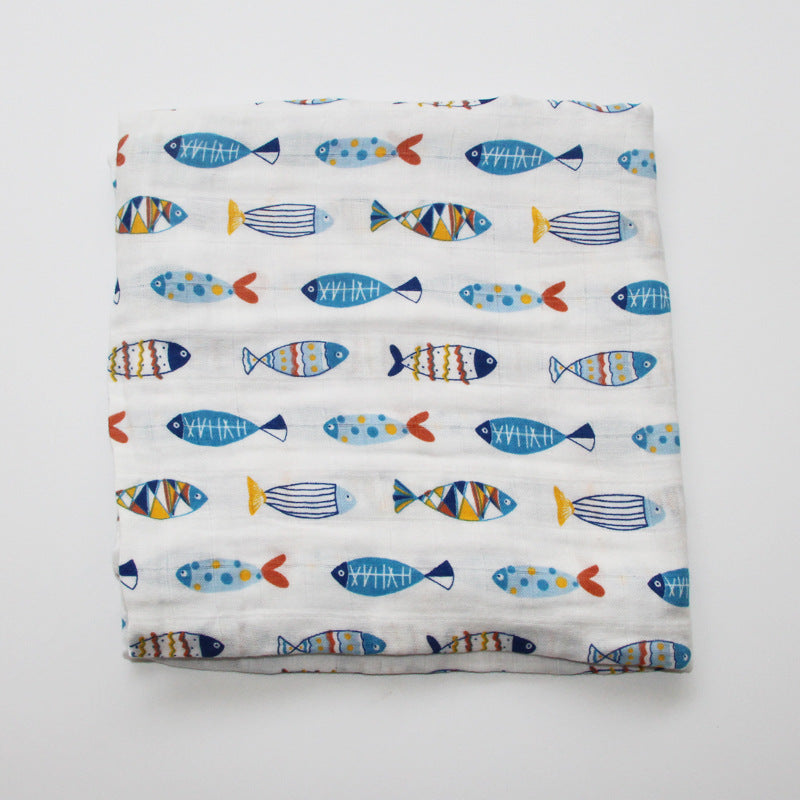 Cute Patterned Muslin Swaddle Blanket kalsten