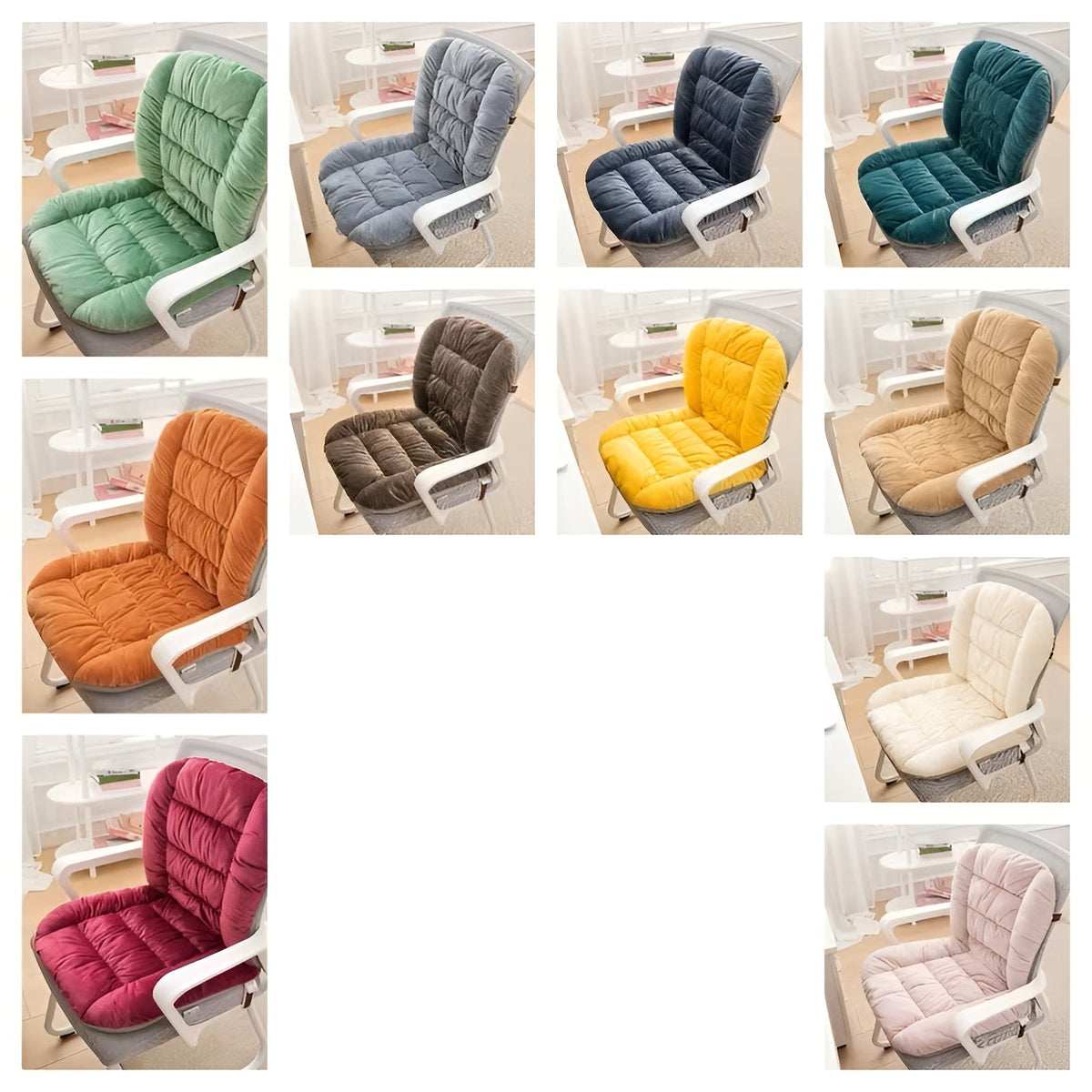 Thick seat cushions for chairs – soft, warm and comfortable | Ideal for the living area and the office | Karnz