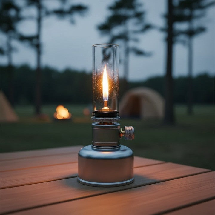 Mini Gas Flame Torch Table Lamp | Kalsten