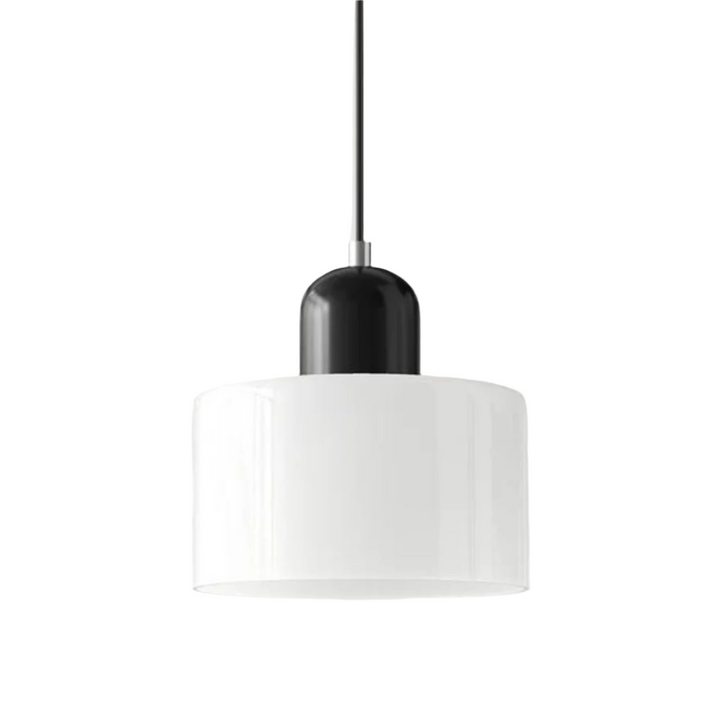 Glass pendant light – Elegant cylindrical pendant light for cozy living spaces | Kalsten