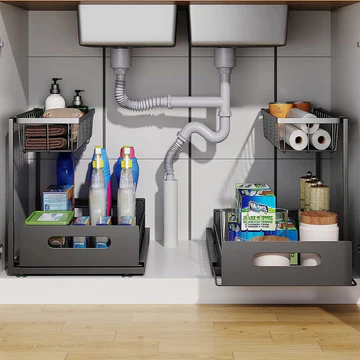 2-Tier Pull-Out Under Sink Organiser