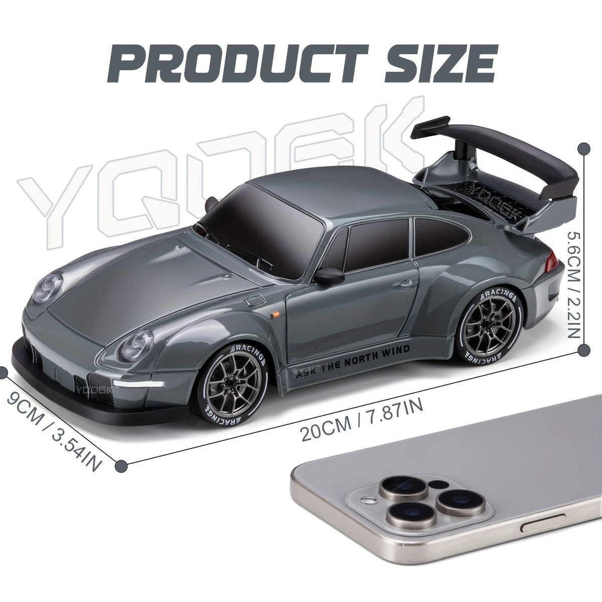 Skanto | Ultimate 1:24 RC Drift Car with LED Wheels – Rechargeable 4WD Racing Toy