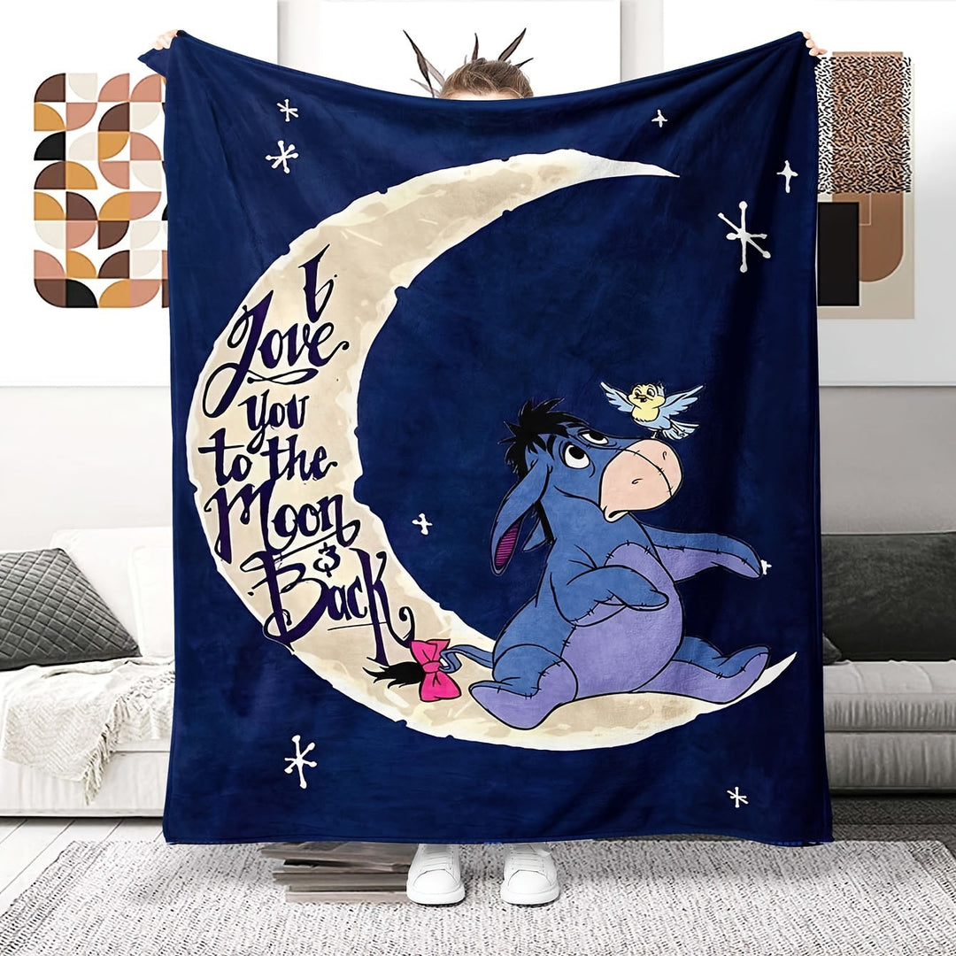 Kalsten | Soft fleece blanket with Eeyore design - Available in multiple sizes for all seasons