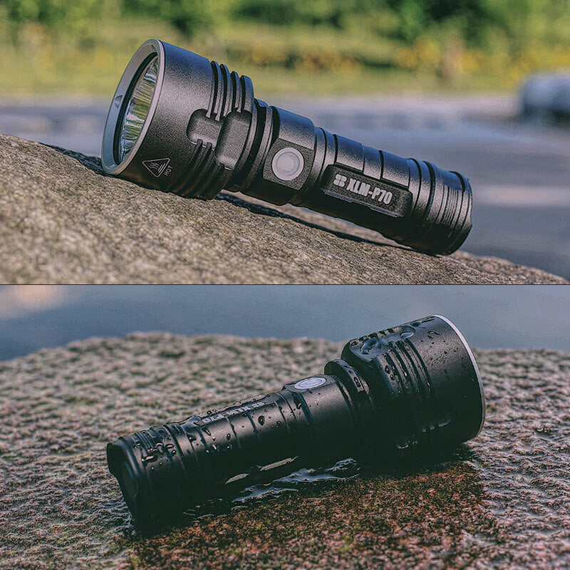High-Lumen Waterproof LED Flashlight
