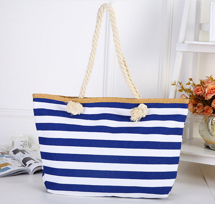 Beach bag made of high-quality canvas with sturdy rope handles Kalsten