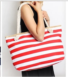 Beach bag made of high-quality canvas with sturdy rope handles Kalsten