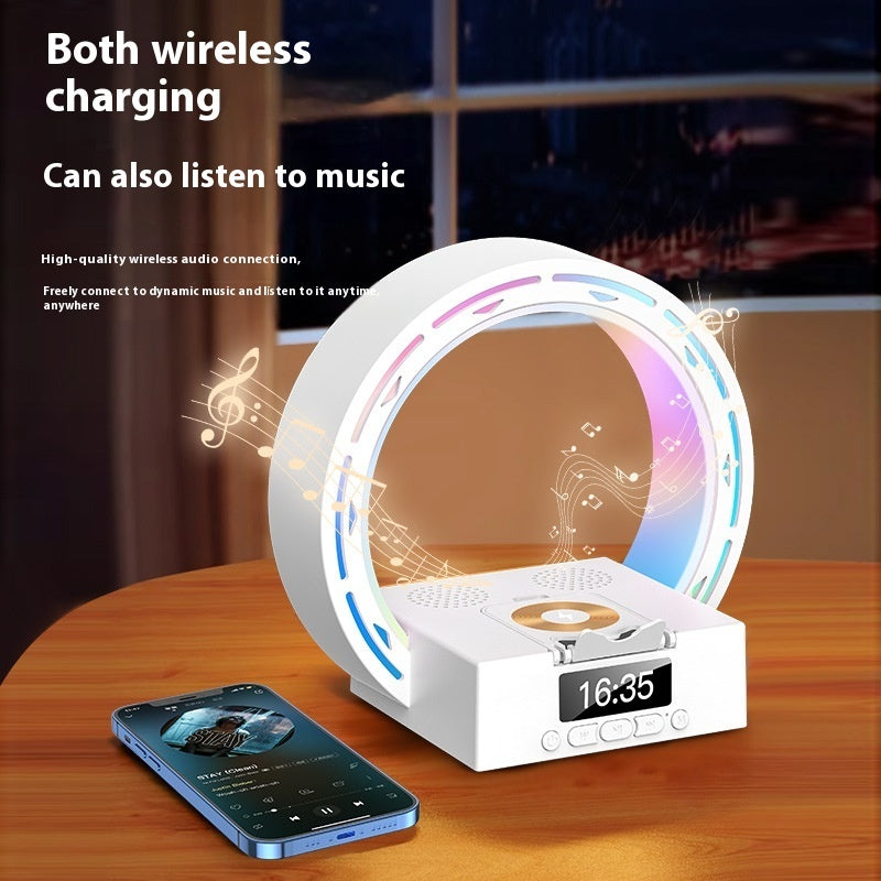 Kalsten | 4-in-1 Bluetooth speaker lamp with charging pad and alarm clock