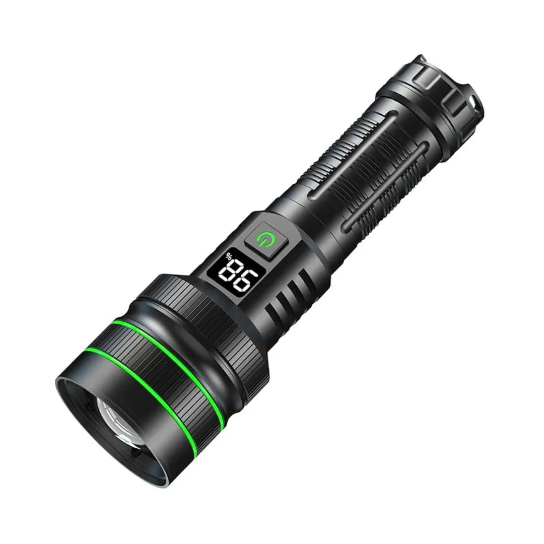 Skanto | Extremely Bright and Zoomable LED Flashlight with Power Bank Function for Outdoor Adventures