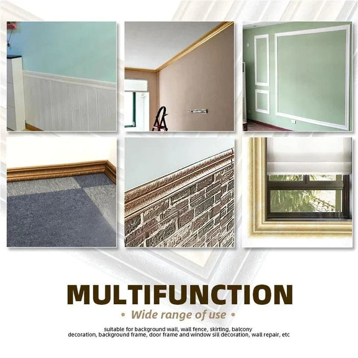 3D-wall trim - self-adhesive, environmentally protective 3D-wall trim with environmental protection